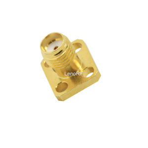 SMA Connector Female Flange Mount Straight For Microstrip 