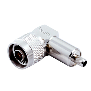 N Connector Plug Right Angle Crimping For LMR240 Coaxial Cable