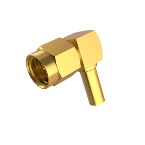 SMA Connector Plug Right Angle Crimping For RG316 Cable