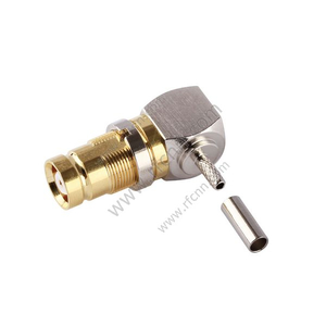 1.6/5.6 Connector Female Crimp Right Angle For Kings 75-3.0 Cable