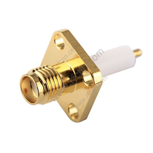 SMA Connector Female Flange Straight For Microstrip