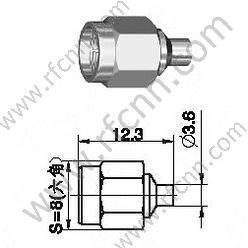 SMA Connector Male Solder Straight For RG405 Cable