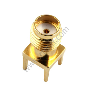 SMA Connector Female Straight For PCB Through Hole